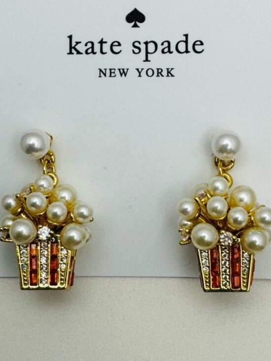 Carnival Popcorn Earrings - Picture 2 of 3
